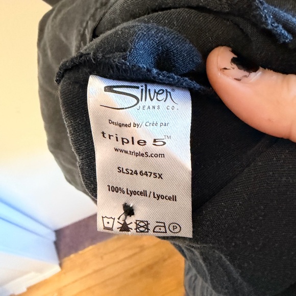 Silver Jeans Casual Black Denim Style Button-Up Dress 2xl - Picture 4 of 4